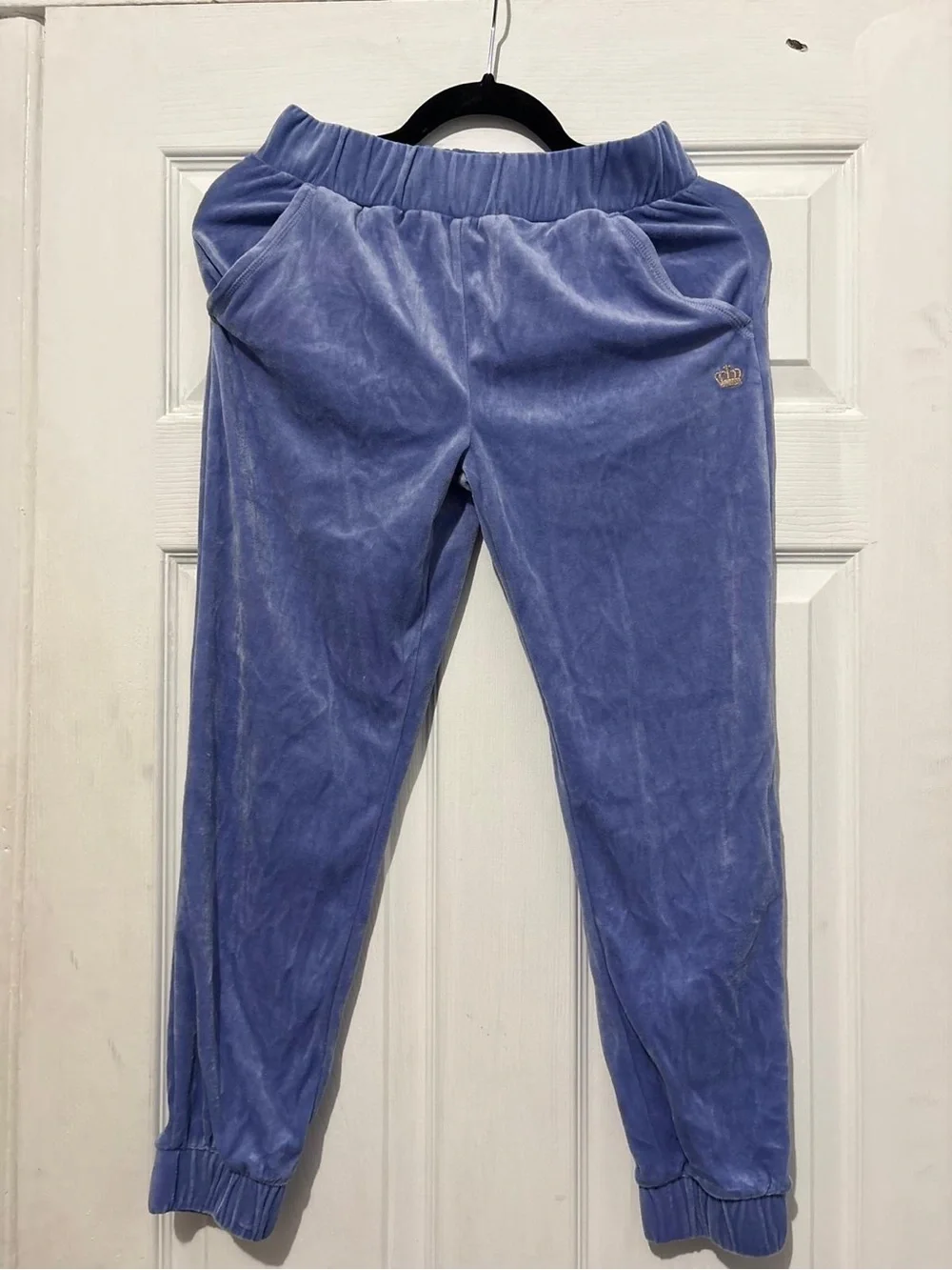 Juicy Couture Lavender Plush Velvet Joggers for Girls